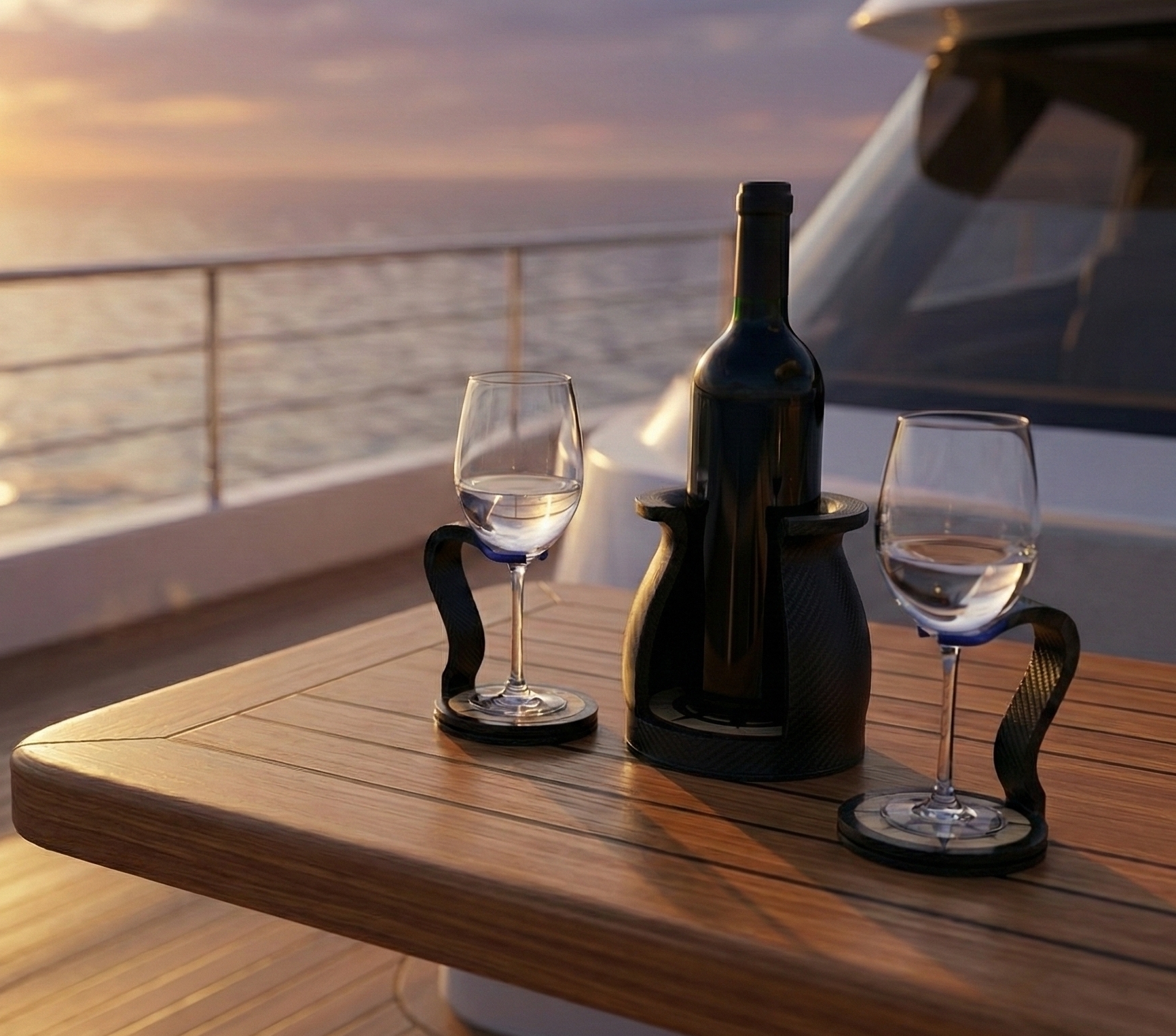 UNBREAK ONE auf Boot und Yacht - Sichere Glashalterung auf dem Wasser